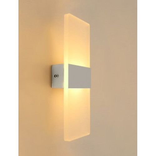 Белый настенный светильник с белым светом на 14 см 3W