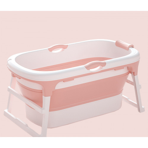 Детская розовая глубокая ванна
