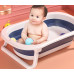 Розовая складная детская ванна