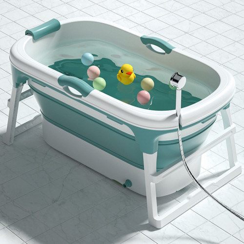Детская зеленая глубокая ванна