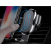Qara rəngli Baseus Wireless Charger Gravity Car Mount WXYL-0S avtomobil üçün telefon simsiz şarj tutacağı