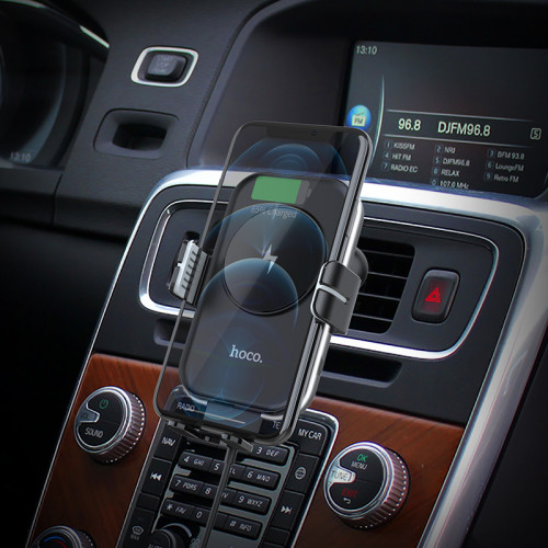 Hoco CA80 avtomobil üçün telefon simsiz şarj tutacağı