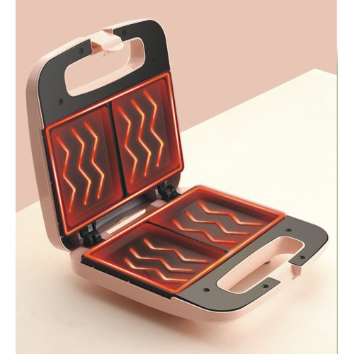 Кухонный бытовой инструмент 2-ух секционная тостерная электрическая машин розового цвета