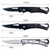 Портативный карманный складной нож для охоты и кемпинга в черном цвете со скорпионом