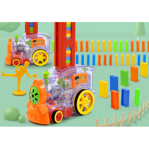 Развивающая игрушка поезд - домино