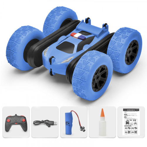 Göy rəngli uzaqdan idarə olunan oyuncaq drift maşın Stunt Car