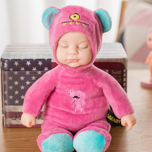 Кукла сплюшка в розовой пижаме