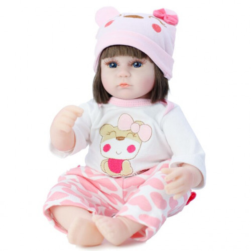Мягконабивная кукла в розовой пижаме