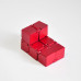 Красная игрушка-антистресс "бесконечный куб"