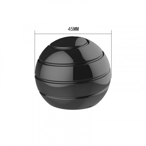 Настольный вращающийся черный шарик / игрушка - антистресс 45мм