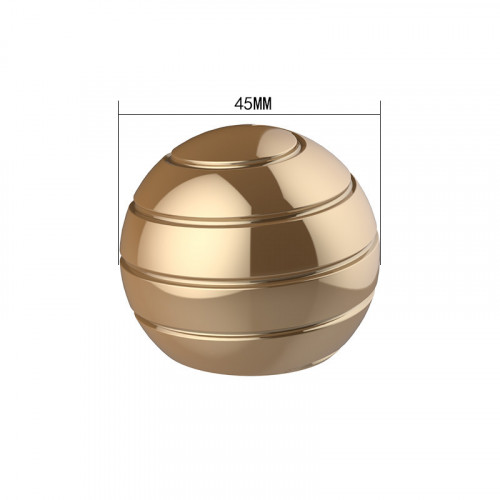 Настольный вращающийся золотистый шарик / игрушка - антистресс 45мм