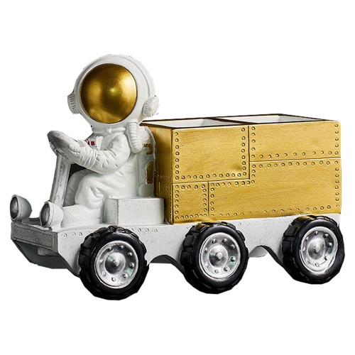 Статуэтка космонавт с автомобилью - подставка