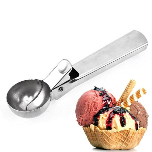Кухонный аксессуар для мороженого, ложка с триггером маленького размера