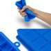 Гибкая пищевая силиконовая голубой форма для льда с крышкой