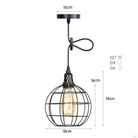 19/18 sm-lik loft üslubunda çilçıraq 19/18 sm-lik loft üslubunda çilçıraq