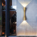 Золотистый настенный светильник с двухсторонним светом на 35 см