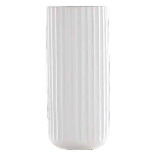 Керамическая белая ваза ( 10*10 )