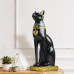 Керамическая черная статуэтка в форме кота