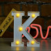 Белая светодиодная буква K