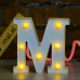 Белая светодиодная буква M