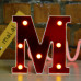 Красная светодиодная буква M