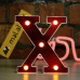 Красная светодиодная буква X