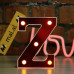 Красная светодиодная буква Z