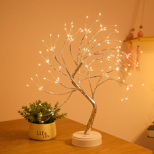 Настольная светодиодная лампа в форме дерева с теплым светом