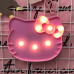Hello Kitty çəhrayı rəngli masaüstü lampası
