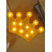 Настольный светильник в форме короны желтого цвета