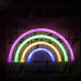 Настенный неоновый светильник в форме радуге в 4-ех цветах