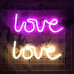 LOVE yazılı dekorativ neon divar lövhəsi