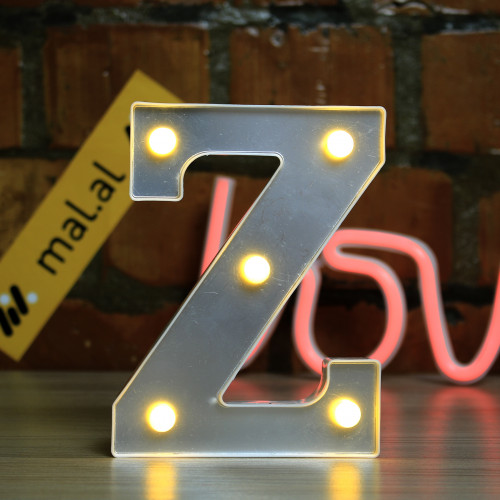 Зеркальная светодиодная буква Z