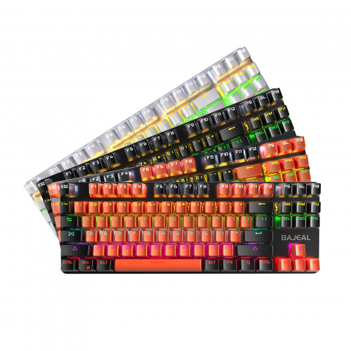 Проводная механическая клавиатура Bajeal K200 с RGB подсветкой белого цвета
