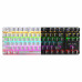 Ağ rəngli Bajeal K200 RGB arxa işıqlandırmalı naqilli mexaniki klaviatura