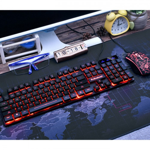 Игровой набор клавиатуры и мыши с RGB подсветкой
