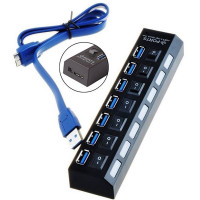 Компьютерный расширитель USB HUB 3.0 на 7 портов Компьютерный расширитель USB HUB 3.0 на 7 портов