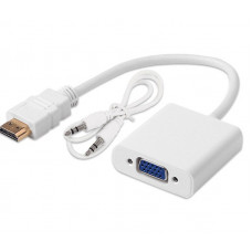 Переходник HDMI M - VGA F + Audio Переходник HDMI M - VGA F + Audio