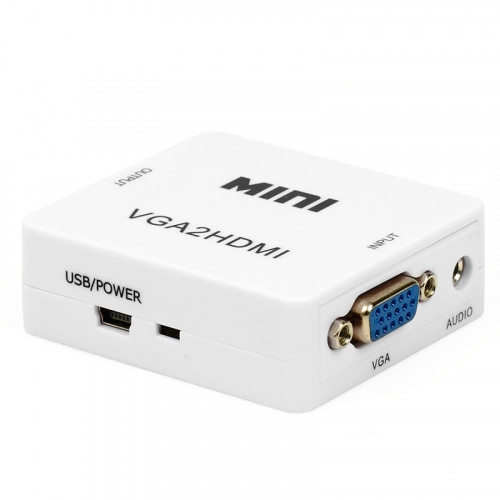 Переходник - конвертер с VGA на HDMI белого цвета