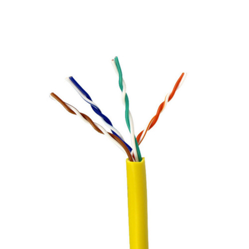 Желтый сетевой кабель на 1 метр