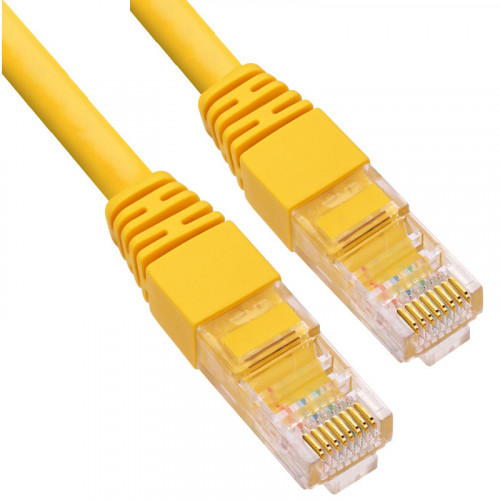 Желтый сетевой кабель на 10 метра