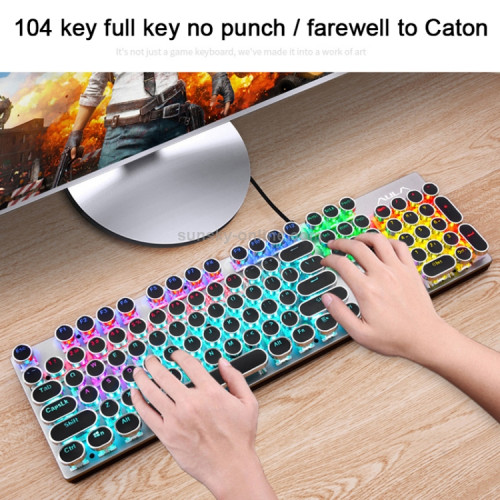 Mexaniki AULA RGB işiqlandırmalı klaviatura