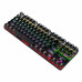Qara rəngli Bajeal K200 RGB arxa işıqlandırmalı Bajeal K200 naqilli mexaniki klaviatura