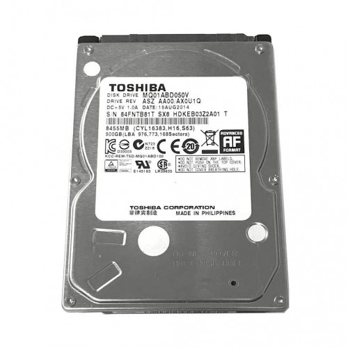 Toplayıcı HDD Toshiba 500GB 2.5" Open Box