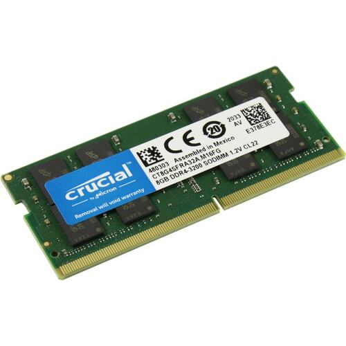 Оперативная память Crucial 8GB DDR4 3200MHz SODIMM