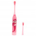 Розовая детская электрическая зубная щетка
