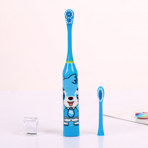 Синяя детская электрическая зубная щетка