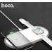 Беспроводная быстрая зарядка Hoco CW21/20 с двойной зарядкой для телефонов и Apple watch