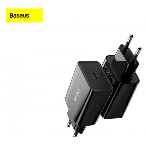 Baseus Speedy Mini Fast Charger 1C ЕС Зарядное устройство на Type-C 20W ( черное )