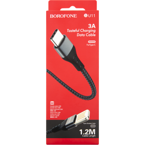 Borofone BU11 кабель USB на Lightning / Apple ( черный )